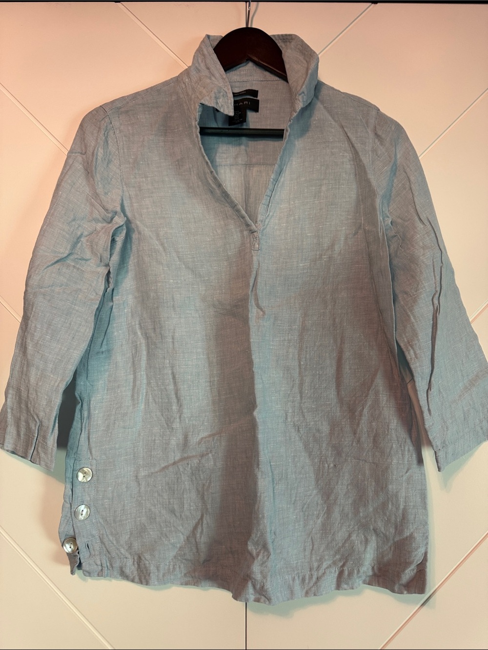 Light Blue Linen Shirt